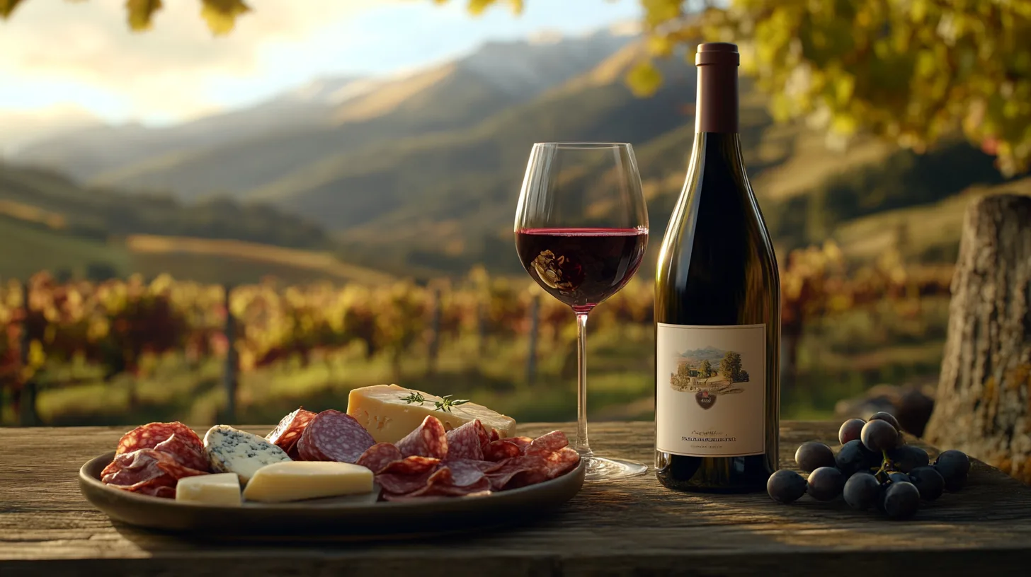 yecayeca a bottle of red pinot noir wine from savoie on a rus facead3a 585c 4d6f a920 63af345aa0df 2